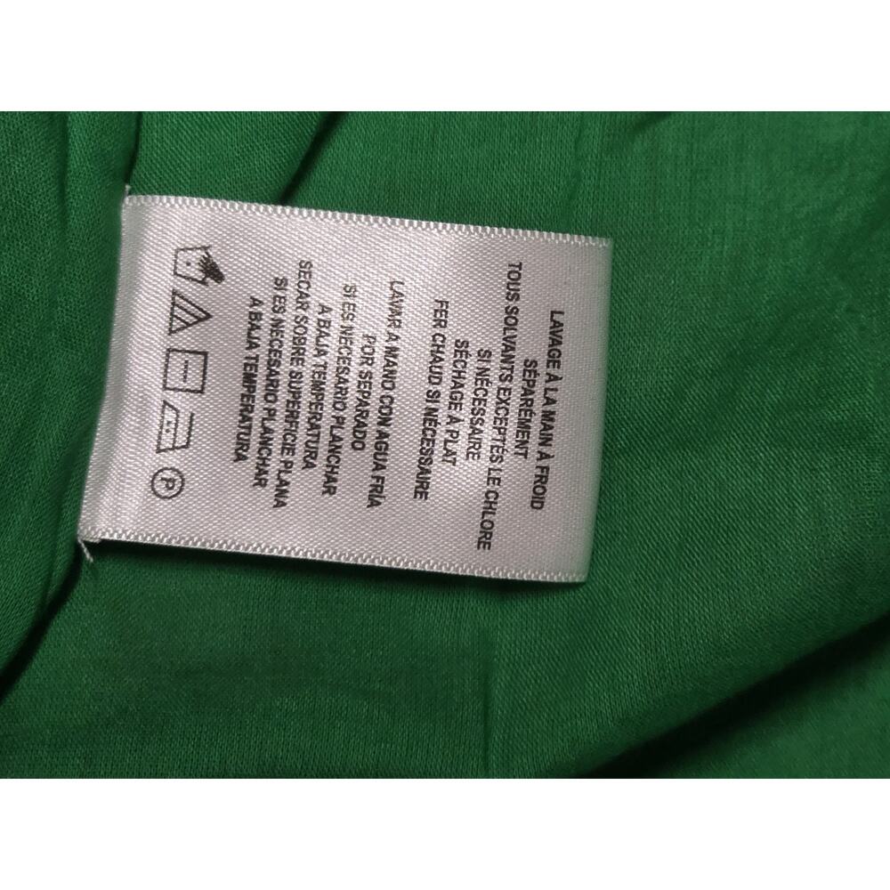 Velvet Graham & Spencer Green Pink Floral Mini Skirt Size S Cotton Boho Spring - Picture 4 of 6
